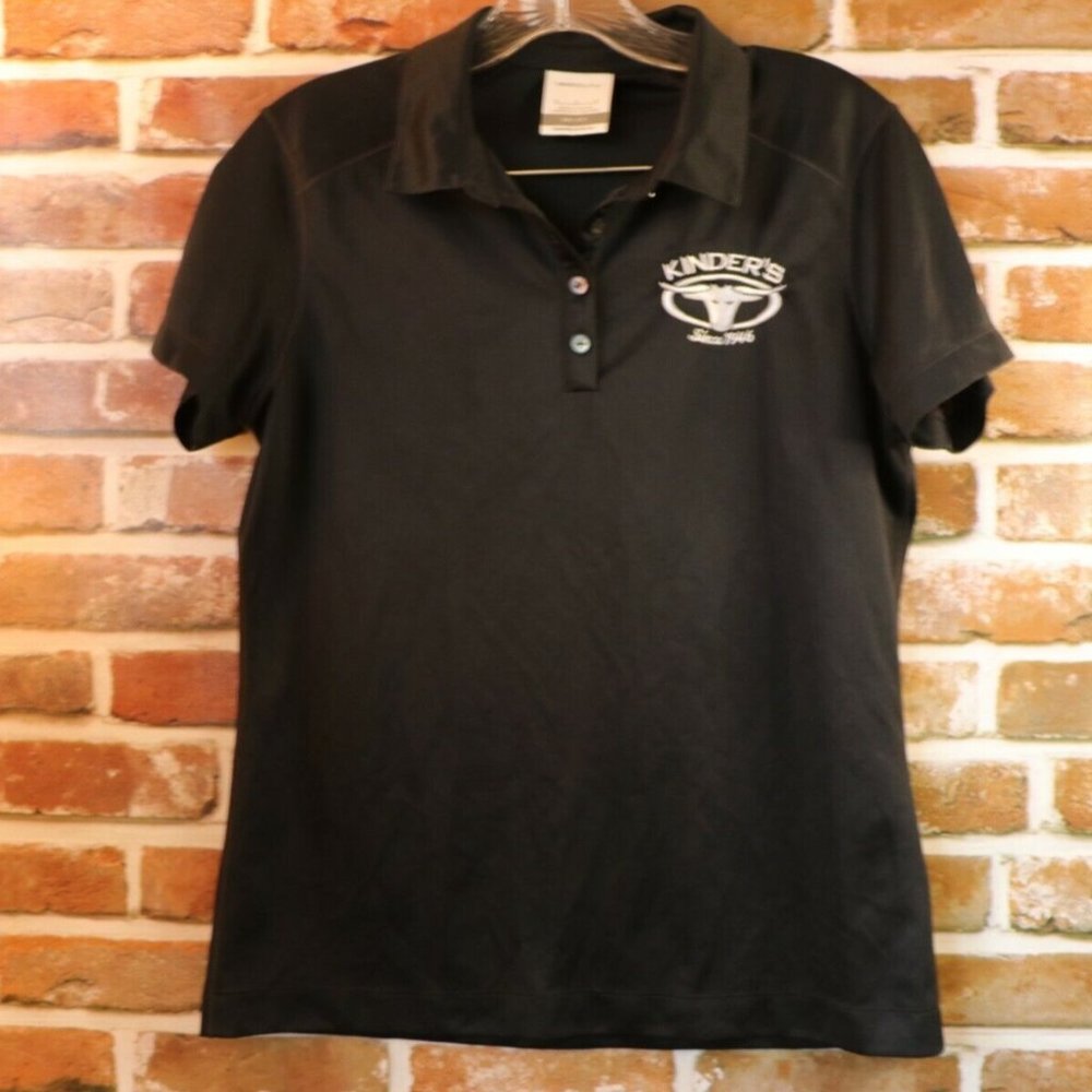 Nike Drifit Medium Kinder's Employee Black Short Sleeve Shirt Clean